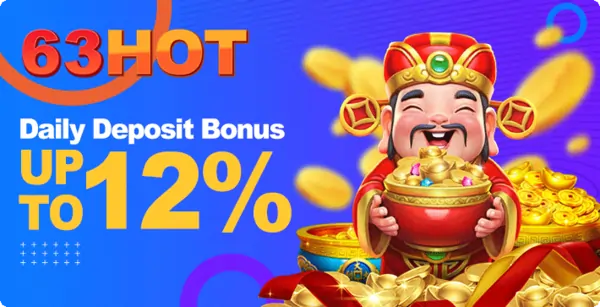 63HOT 12% DAILY DEPOSIT BONUS