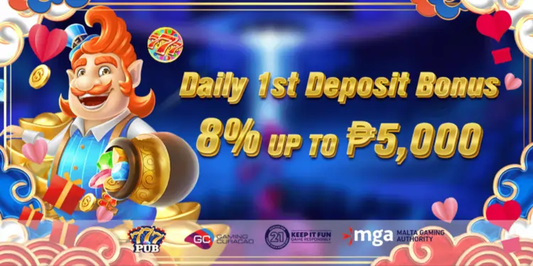 777PUB DAILY DEPOSIT BONUS